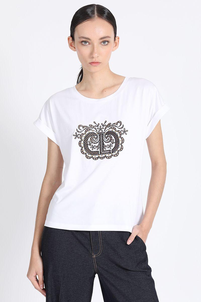 Polera Con Bordado, Crudo Liola-1