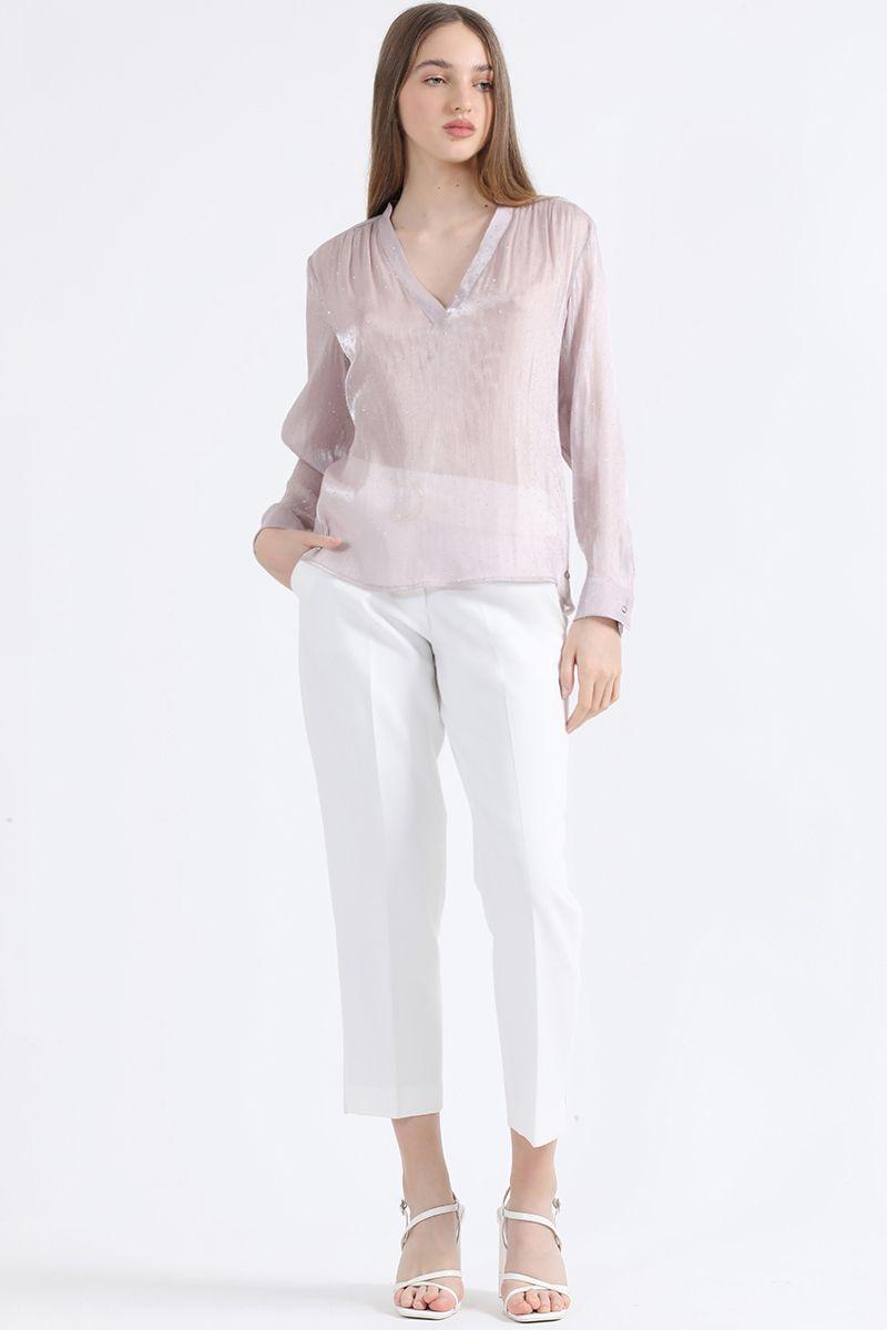 Blusa Fantasia Strass, Rosa Liola-1