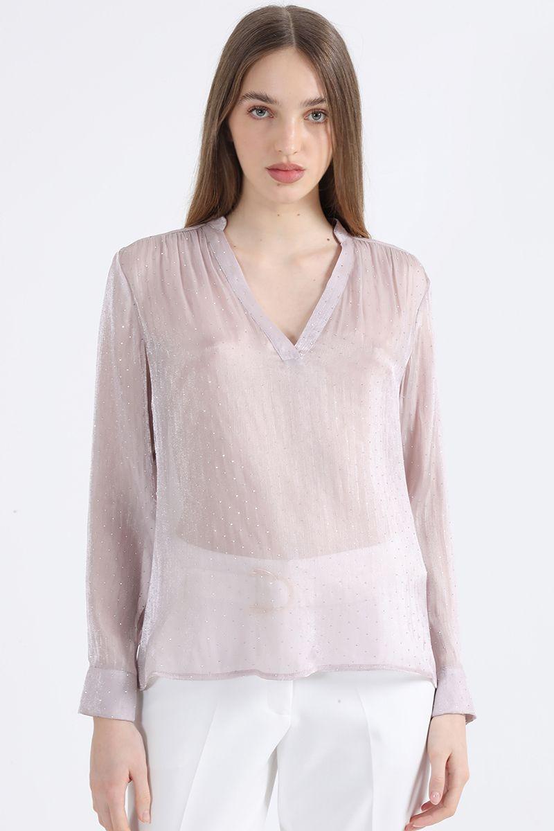 Blusa Fantasia Strass, Rosa Liola-2