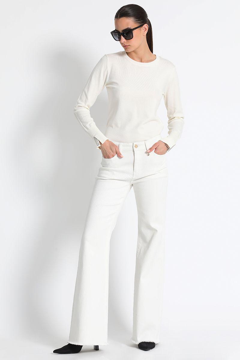 Jeans Flare Básico Crudo Liola-1