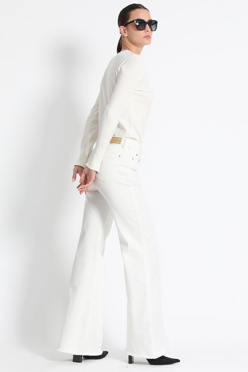Jeans Flare Básico Crudo Liola-3