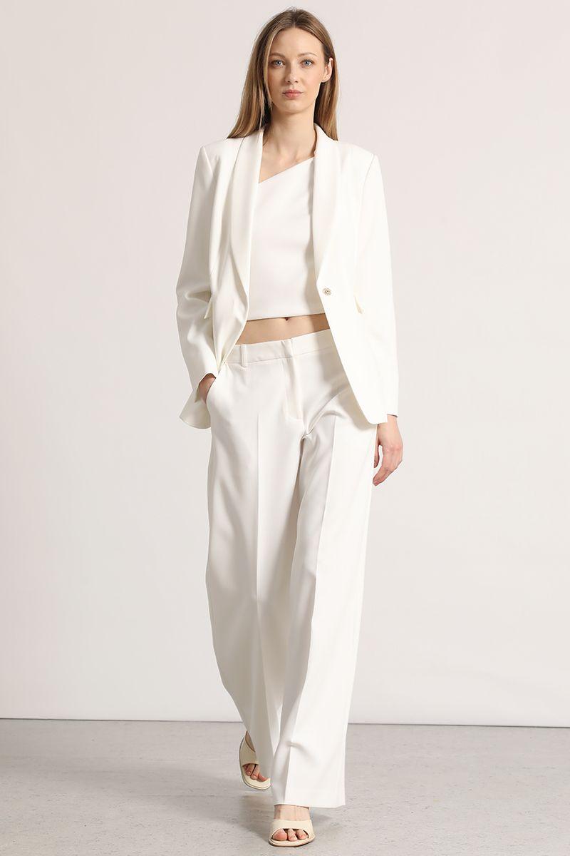 Blazer entallado smoking Liola mujer crudo-1