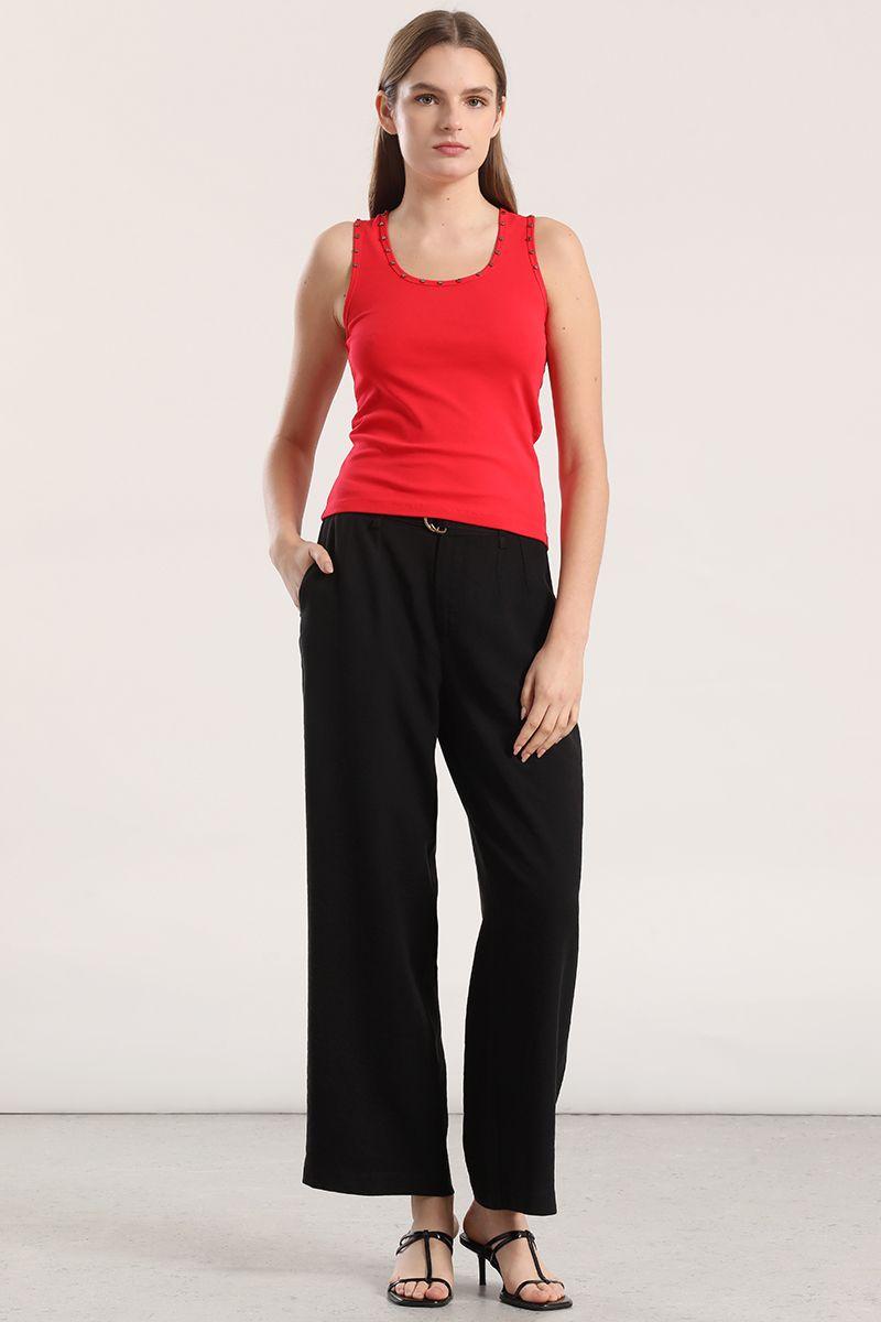 Top tachas mujer Liola rojo-1