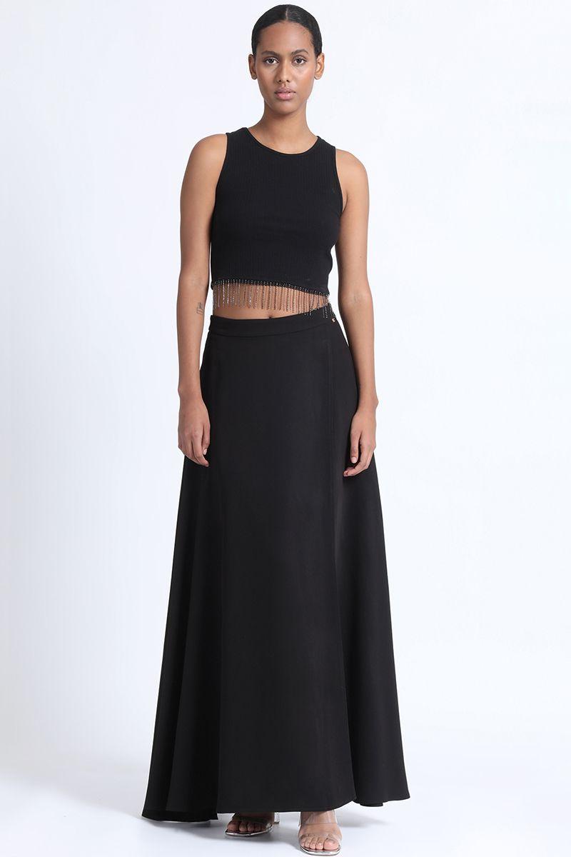 Falda Maxi Negra Liola-2