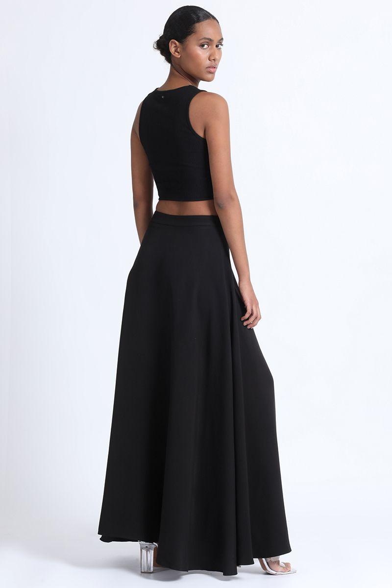 Falda Maxi Negra Liola-3