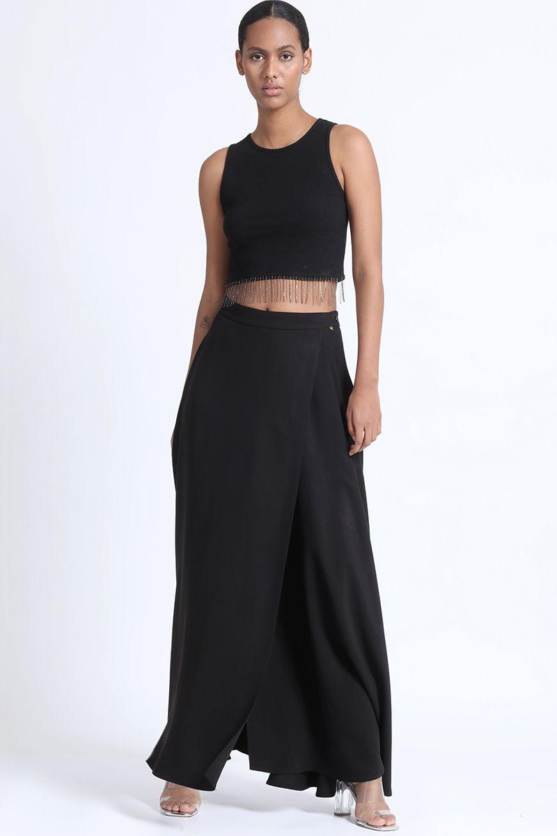 Falda Maxi Negra Liola-4
