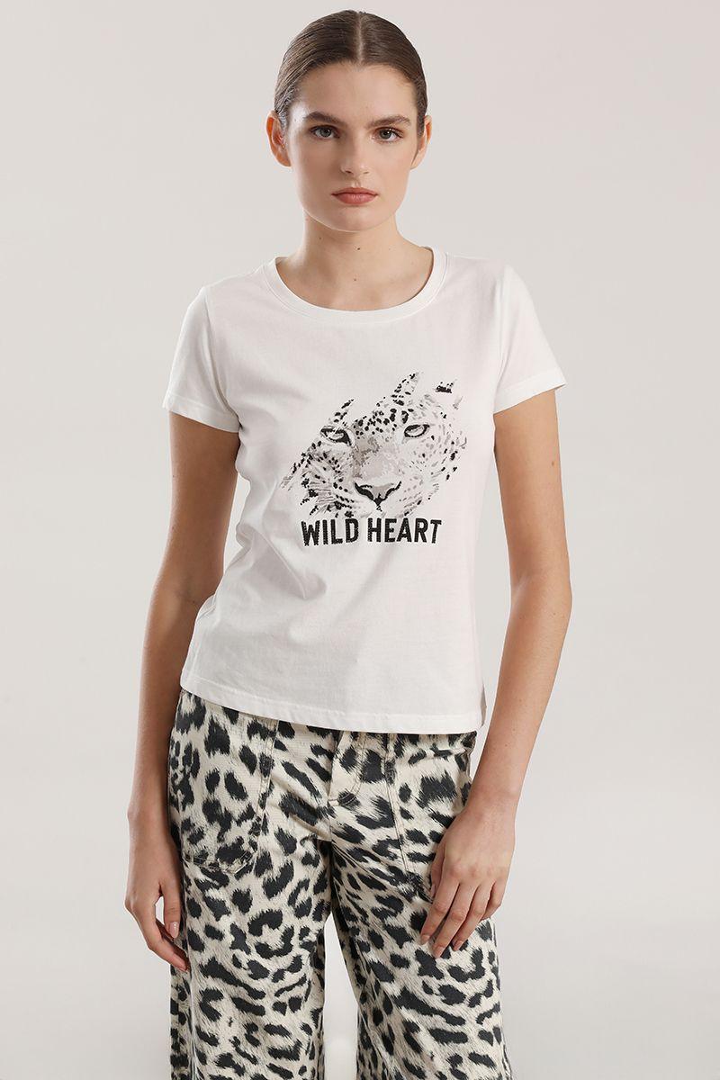 Polera algodón mujer Liola crudo-0