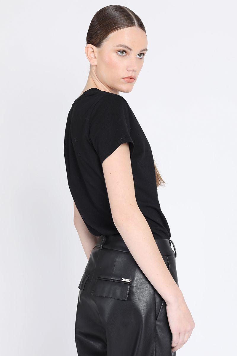 Polera Con Texto, Negro Liola-3