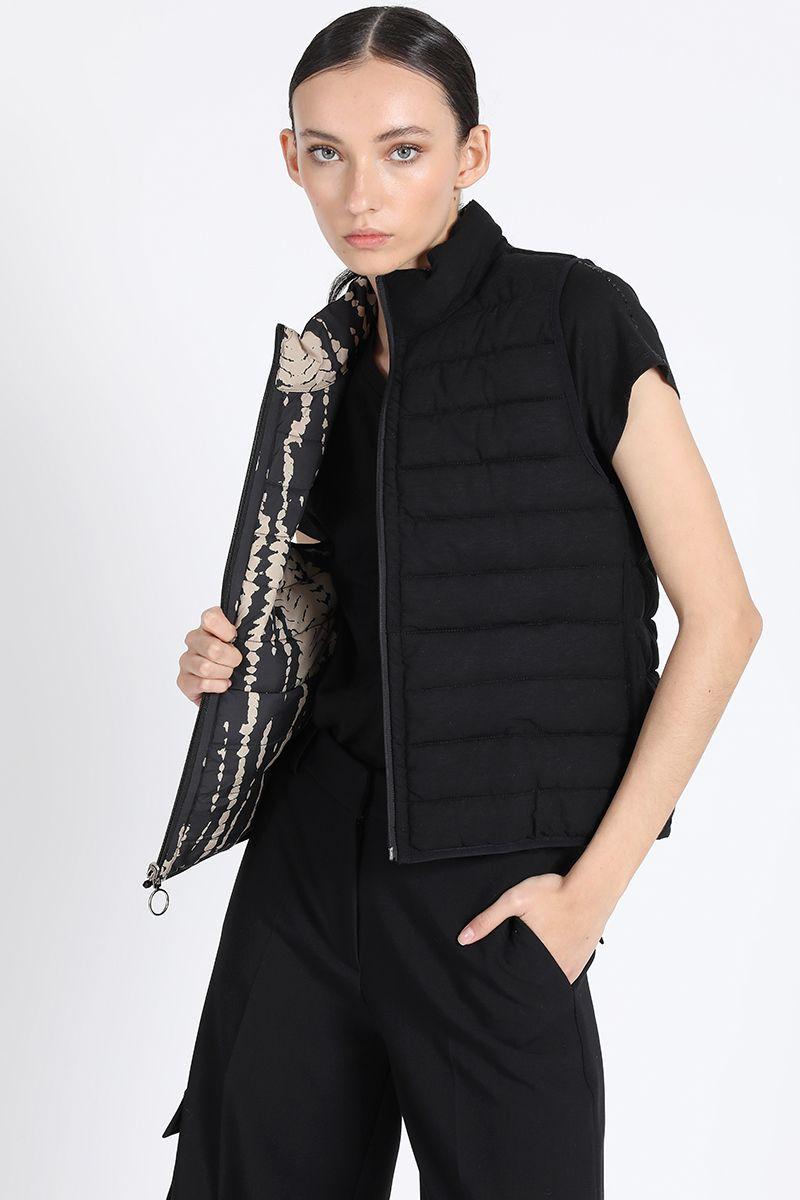 Parka Reversible Con Estampado, Negro Liola-1