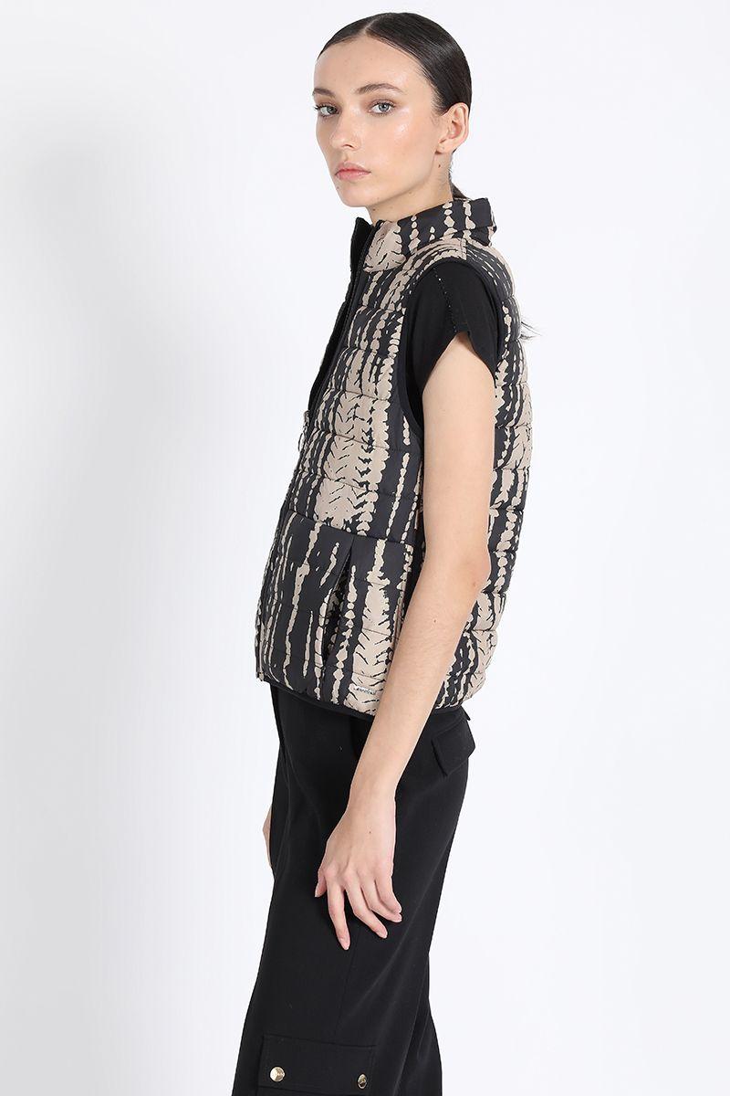 Parka Reversible Con Estampado, Negro Liola-5