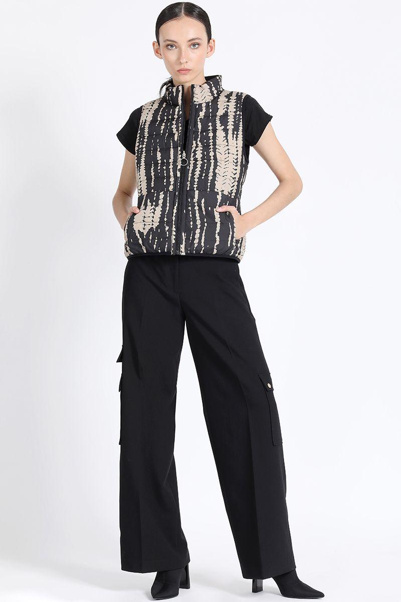 Parka Reversible Con Estampado, Negro Liola-6