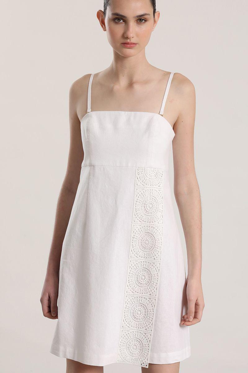 Vestido lino Liola mujer crudo-3