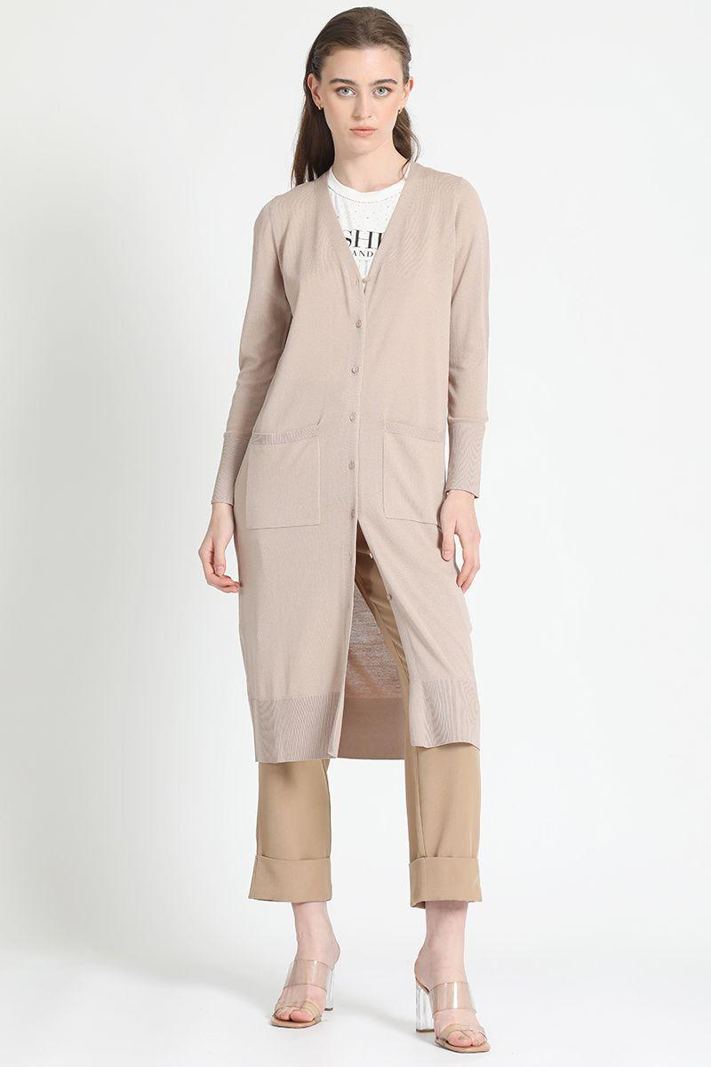 Tejido Largo Beige Liola-0