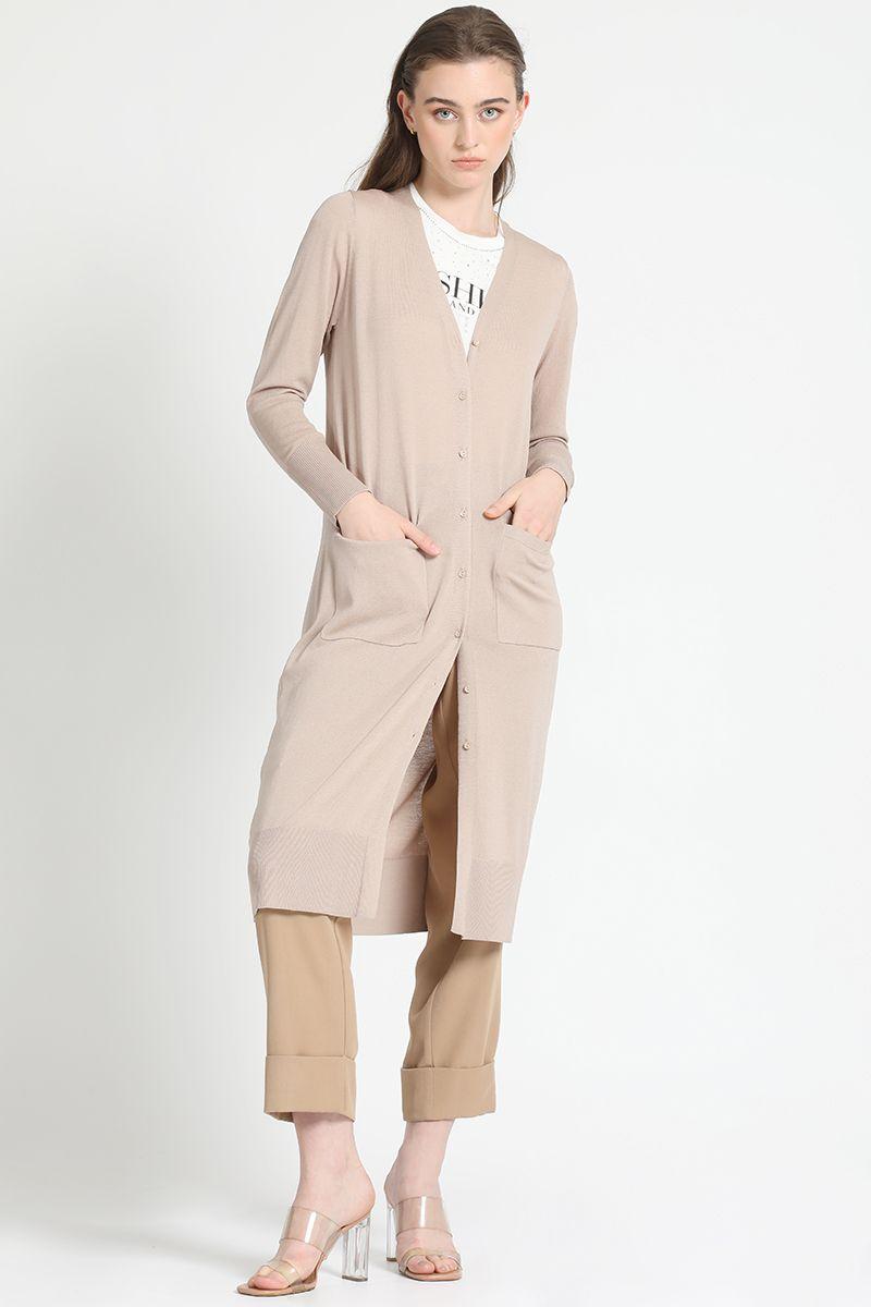 Tejido Largo Beige Liola-1