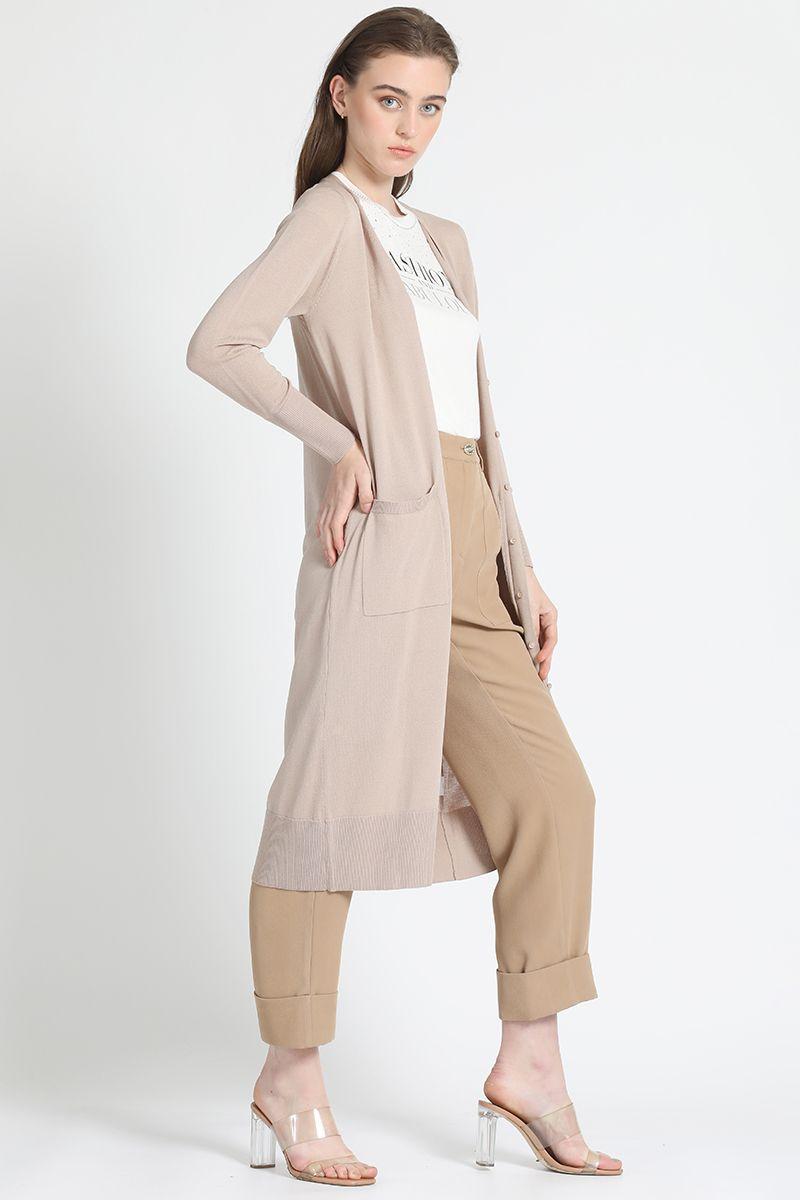 Tejido Largo Beige Liola-5