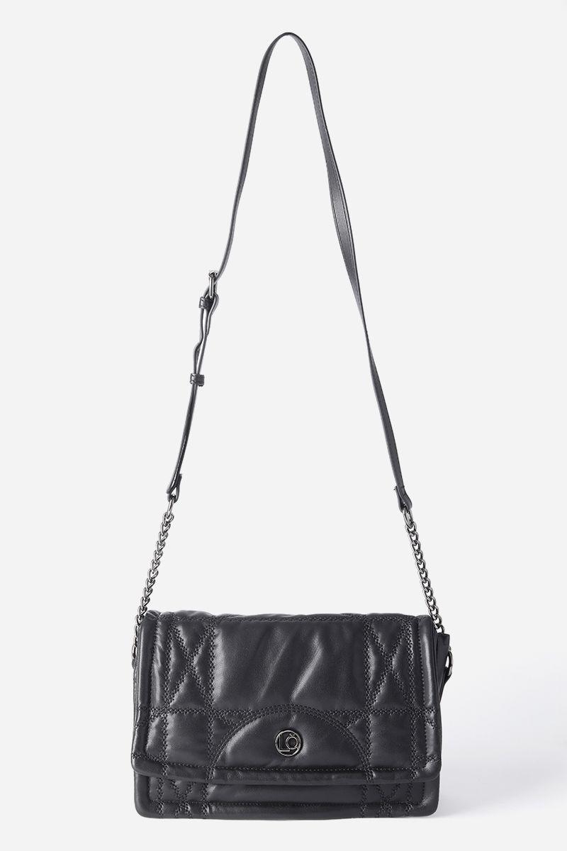 Cartera mediana acolchado Liola negro-3