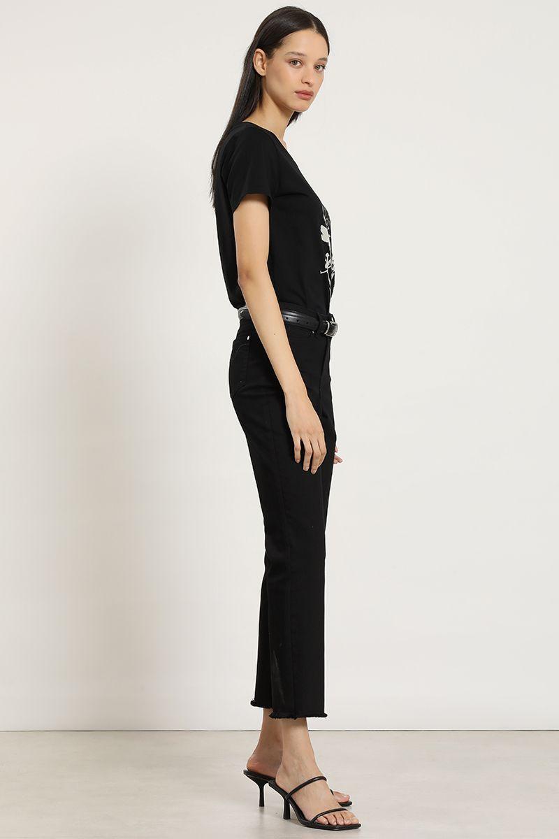 Jeans color skinny, negro Liola-2