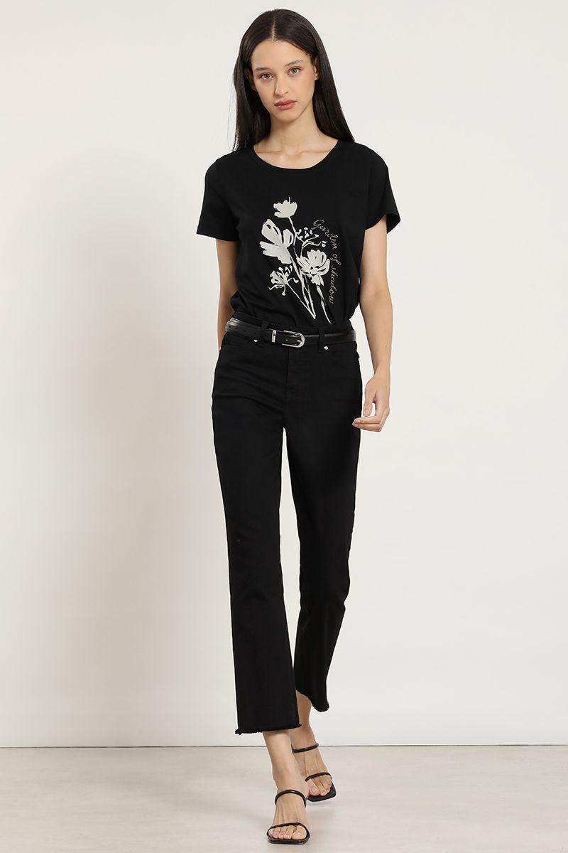 Jeans color skinny, negro Liola-3