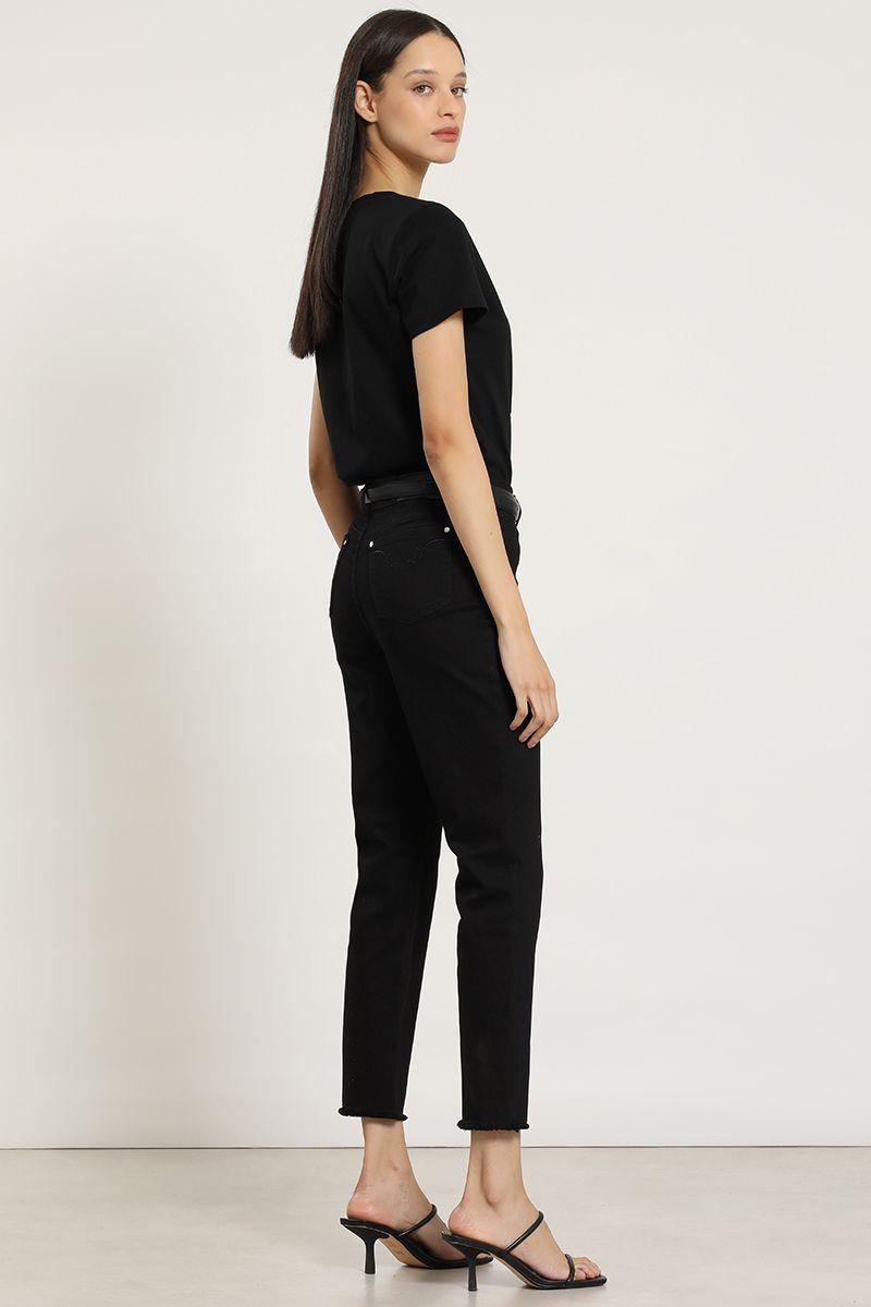 Jeans color skinny, negro Liola-5