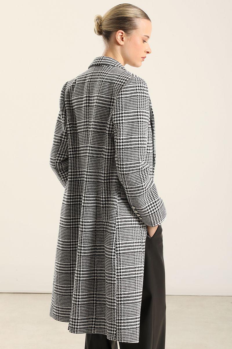 Abrigo Con Lana, Negro Liola-1