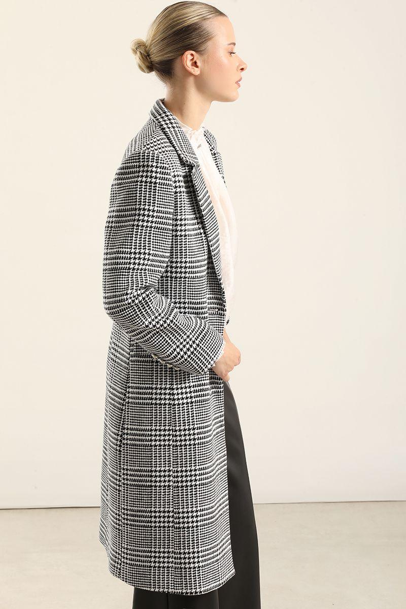 Abrigo Con Lana, Negro Liola-2