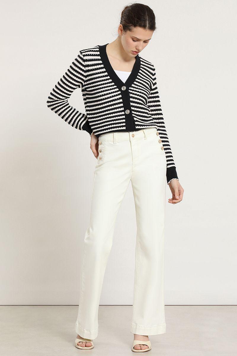 Jeans color bootcut, crudo Liola-5