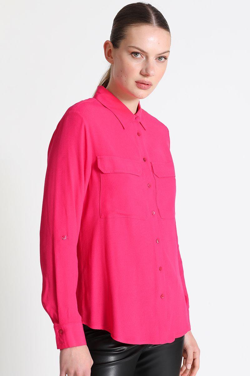 Blusa Camisera Fluida Fucsia Liola-0
