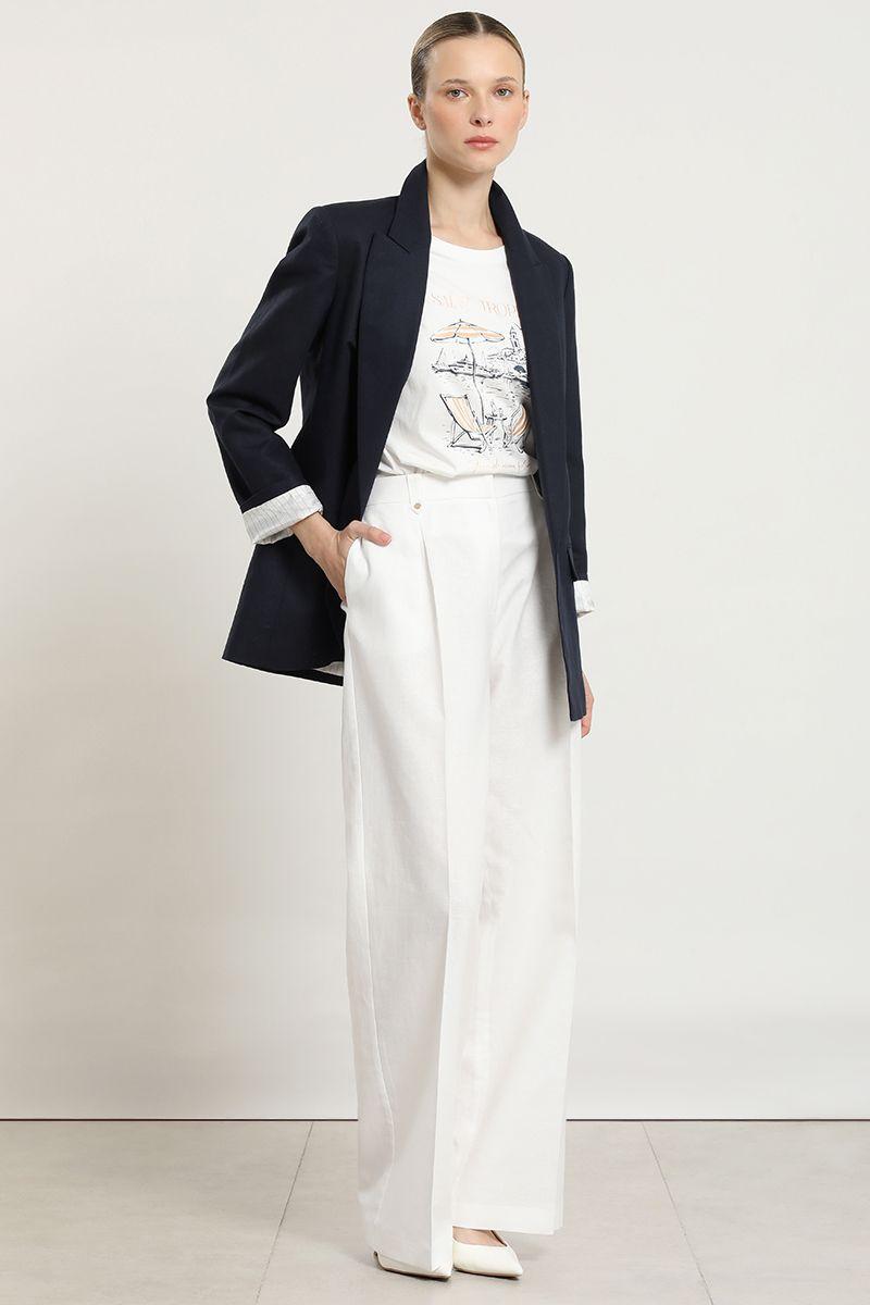 Blazer con forro contraste, azul Liola-1