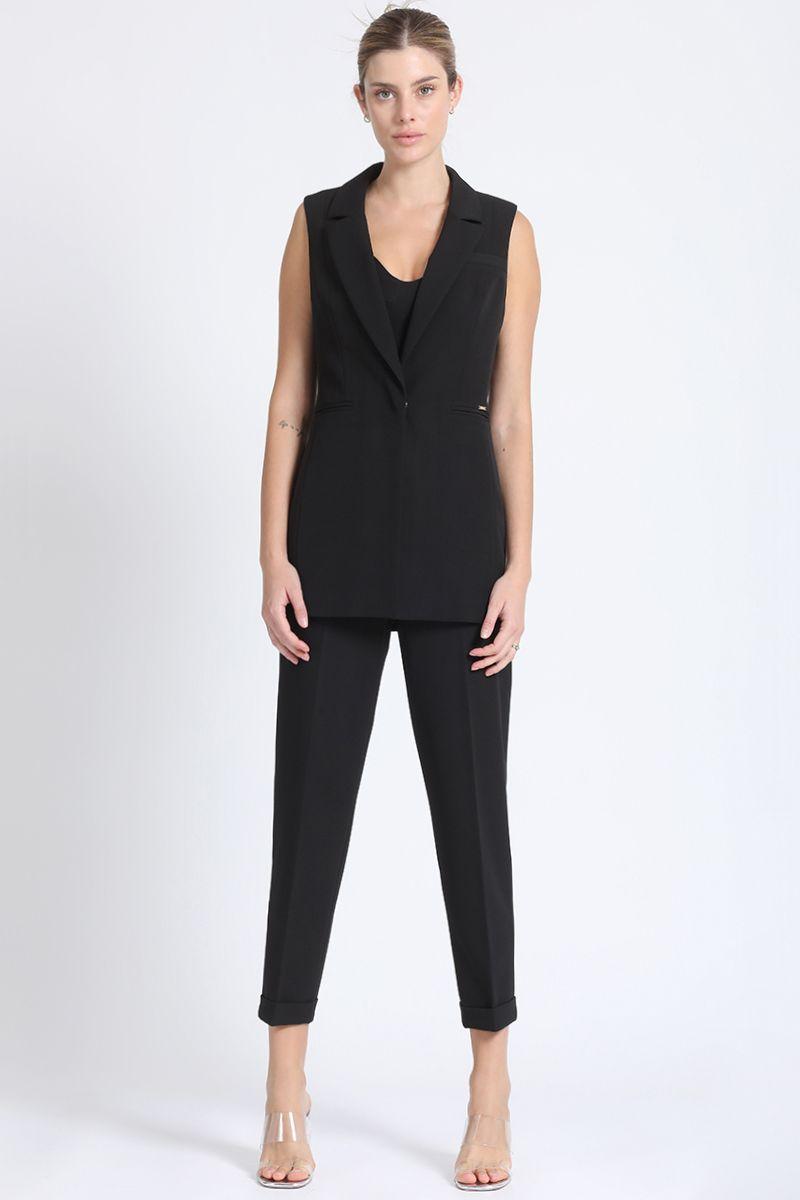 Blazer Sin Mangas Negro Liola-1