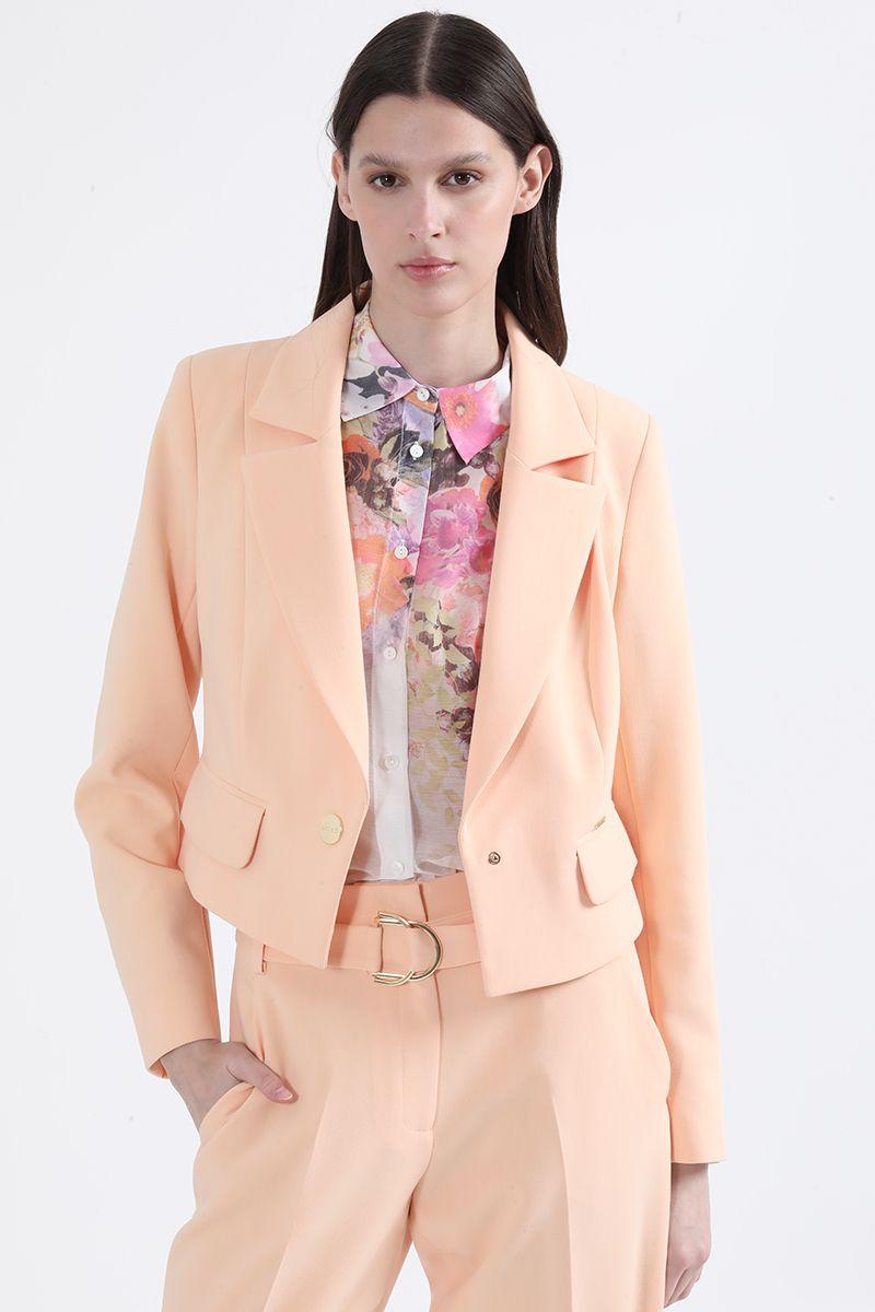 Blazer Cropped, Durazno Liola-0