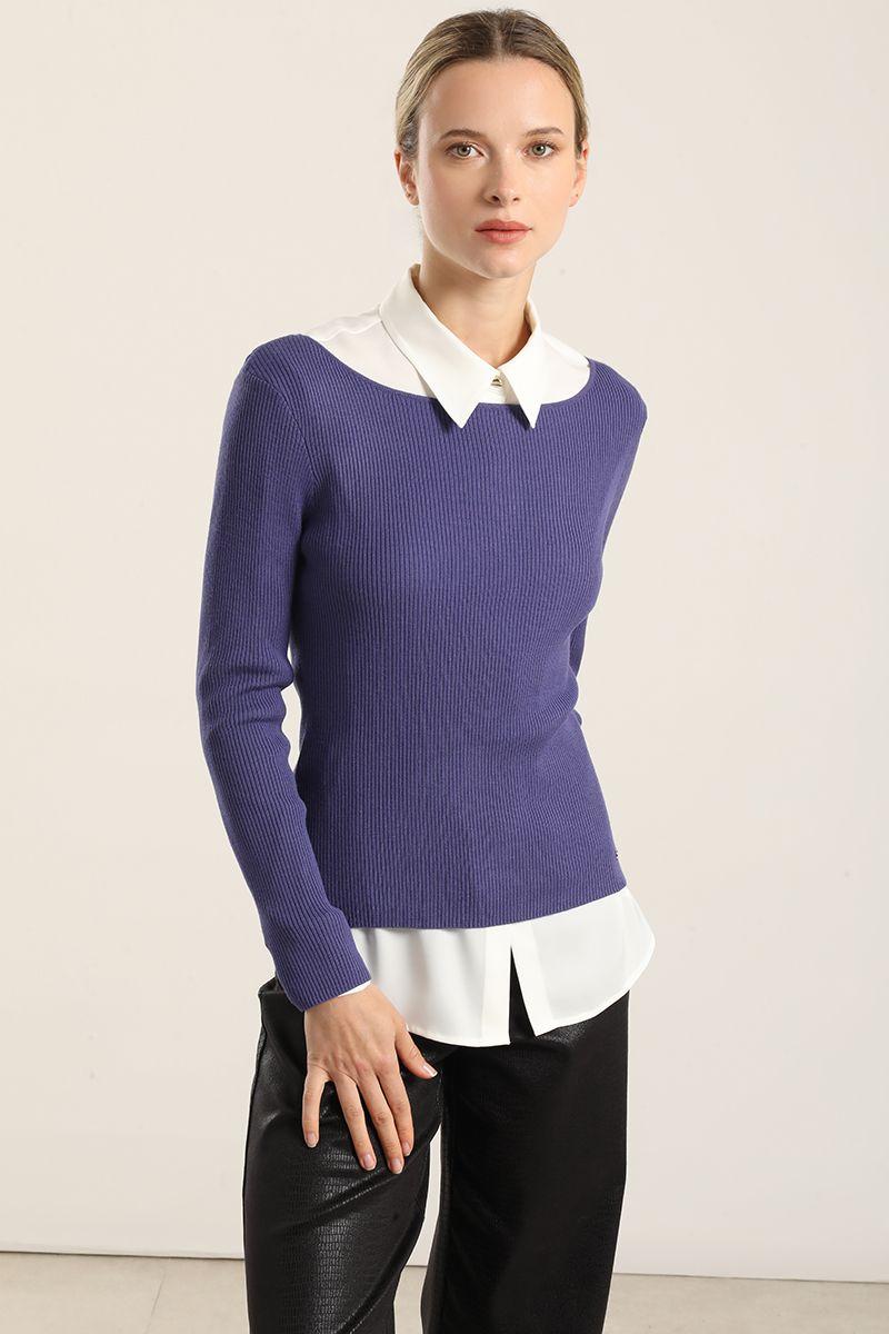 Jersey Punto Basico, Azul Liola-0