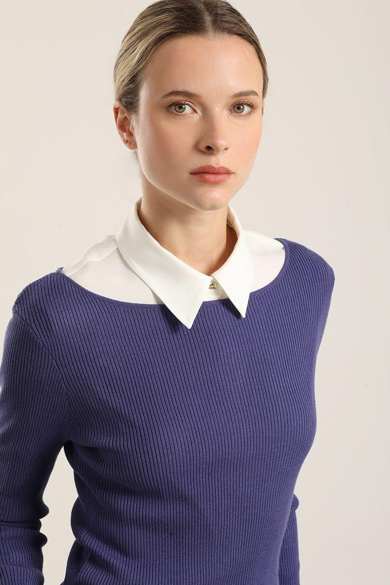 Jersey Punto Basico, Azul Liola-2