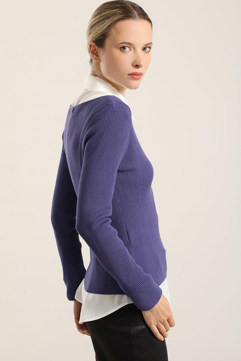 Jersey Punto Basico, Azul Liola-3