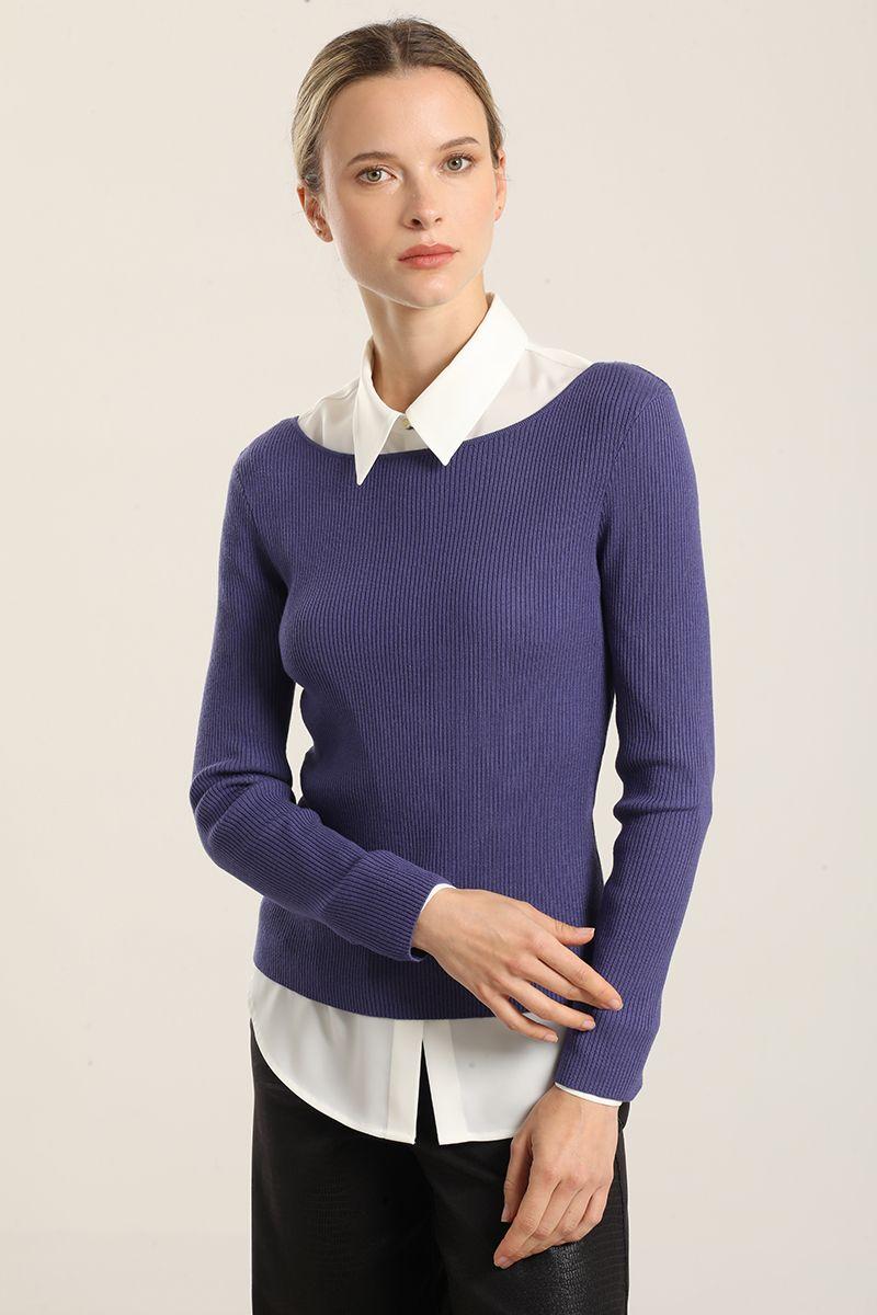 Jersey Punto Basico, Azul Liola-4