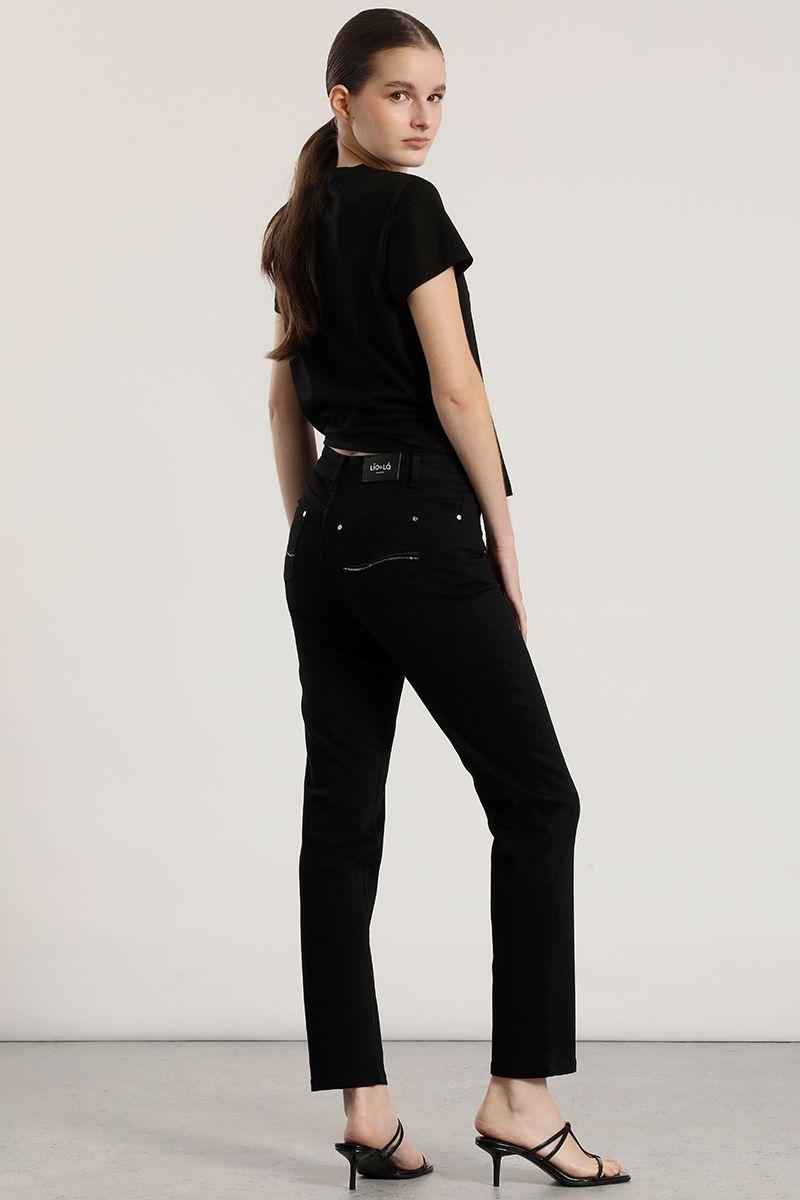Jeans skinny liola mujer negro-4