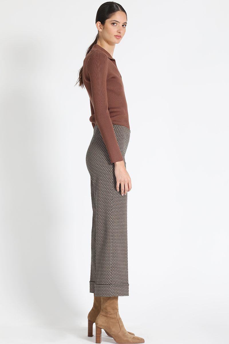 Pantalón Recto Fantasia Café Liola-2