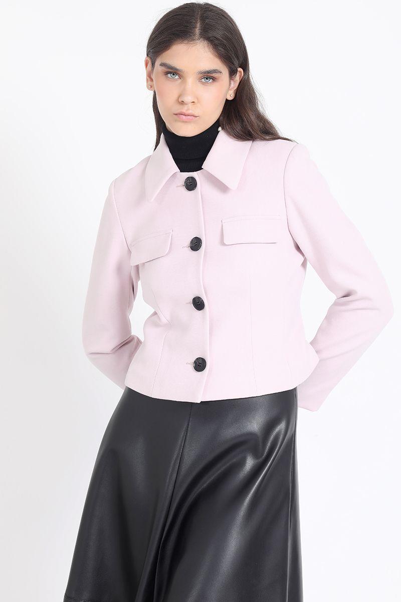Chaqueta Crop Tapeta Decorativa, Rosa Liola-3