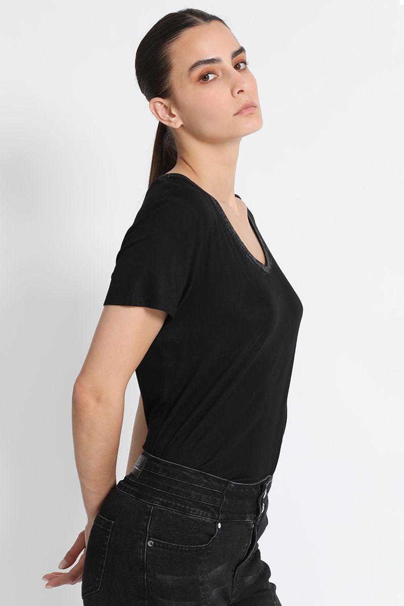 Polera Mujer Básica Negra Liola-3