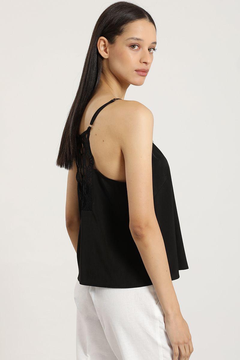 Top lencero pabilo, negro Liola-3