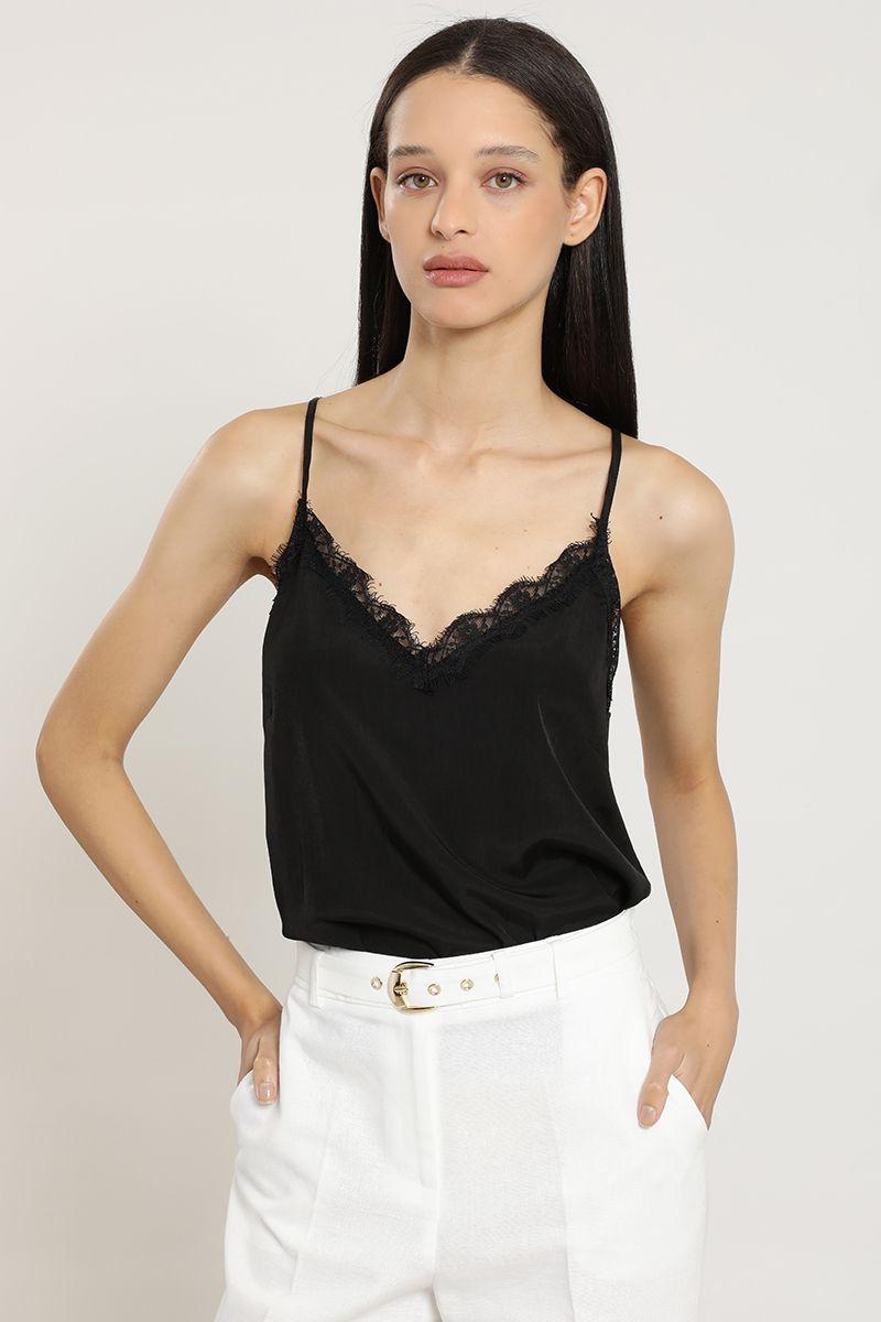 Top lencero pabilo, negro Liola-5