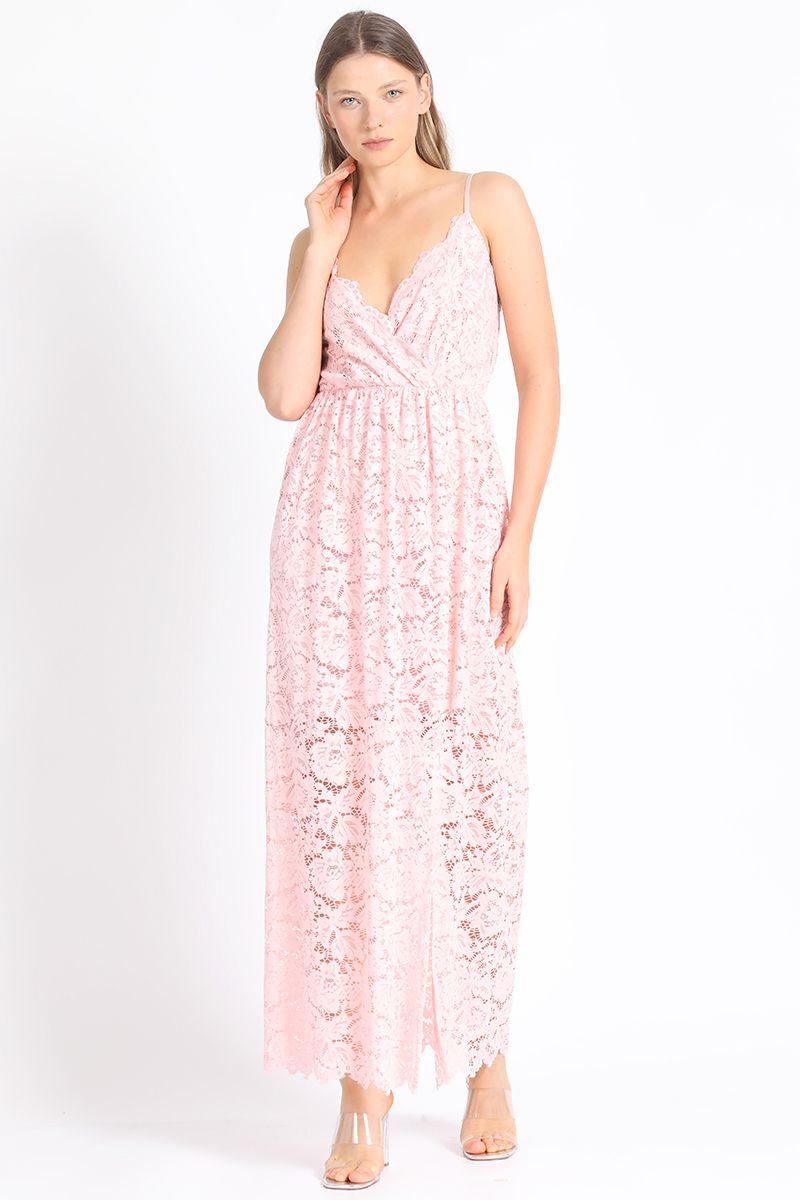 Vestido Maxi Rosa Liola-3