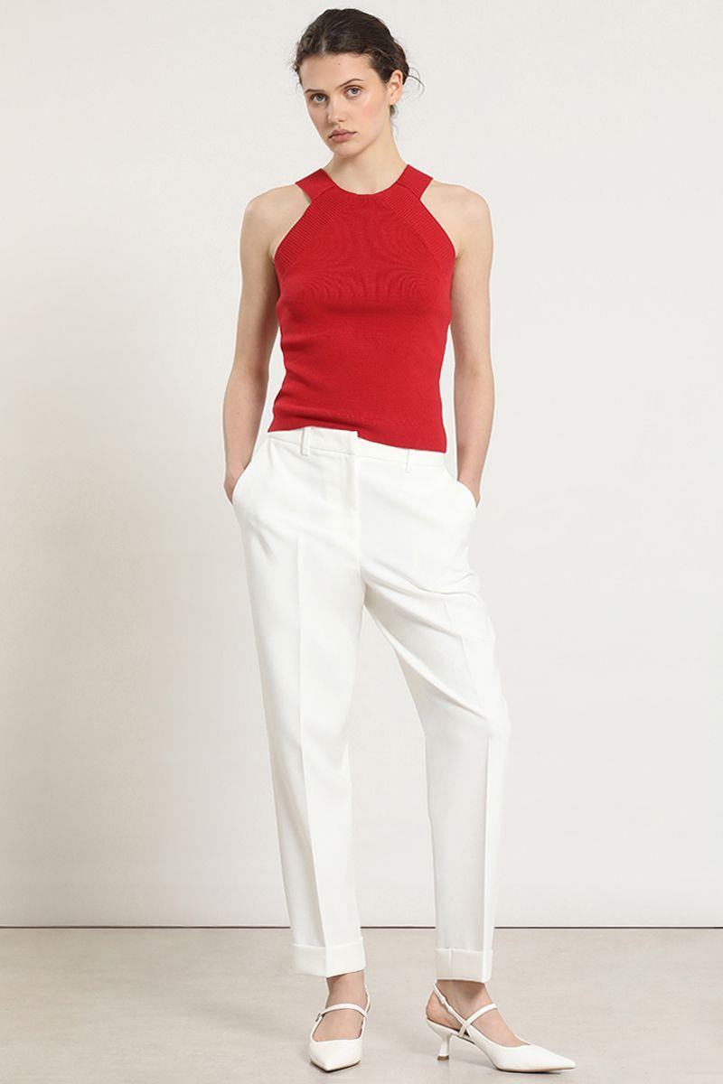 Top punto, halter, rojo Liola-6