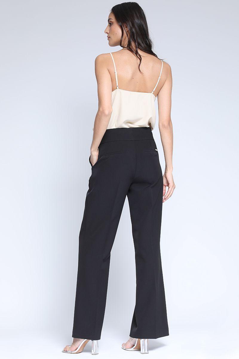 Pantalon Ancho Negro Remache Fantasia Liola-4