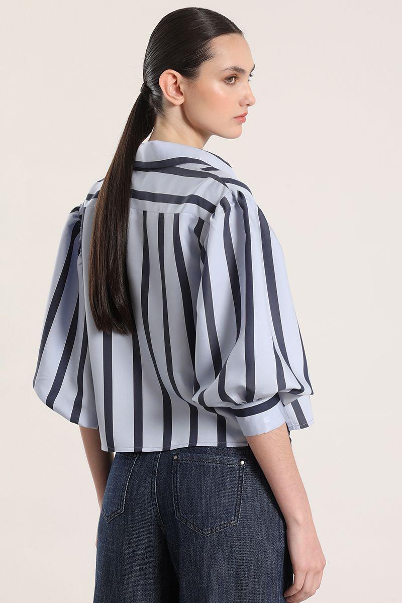 Blusa rayas Liola mujer azul-6