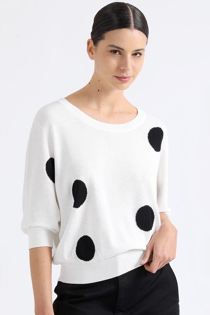 Tejido Punto Lunares, Crudo Liola-1