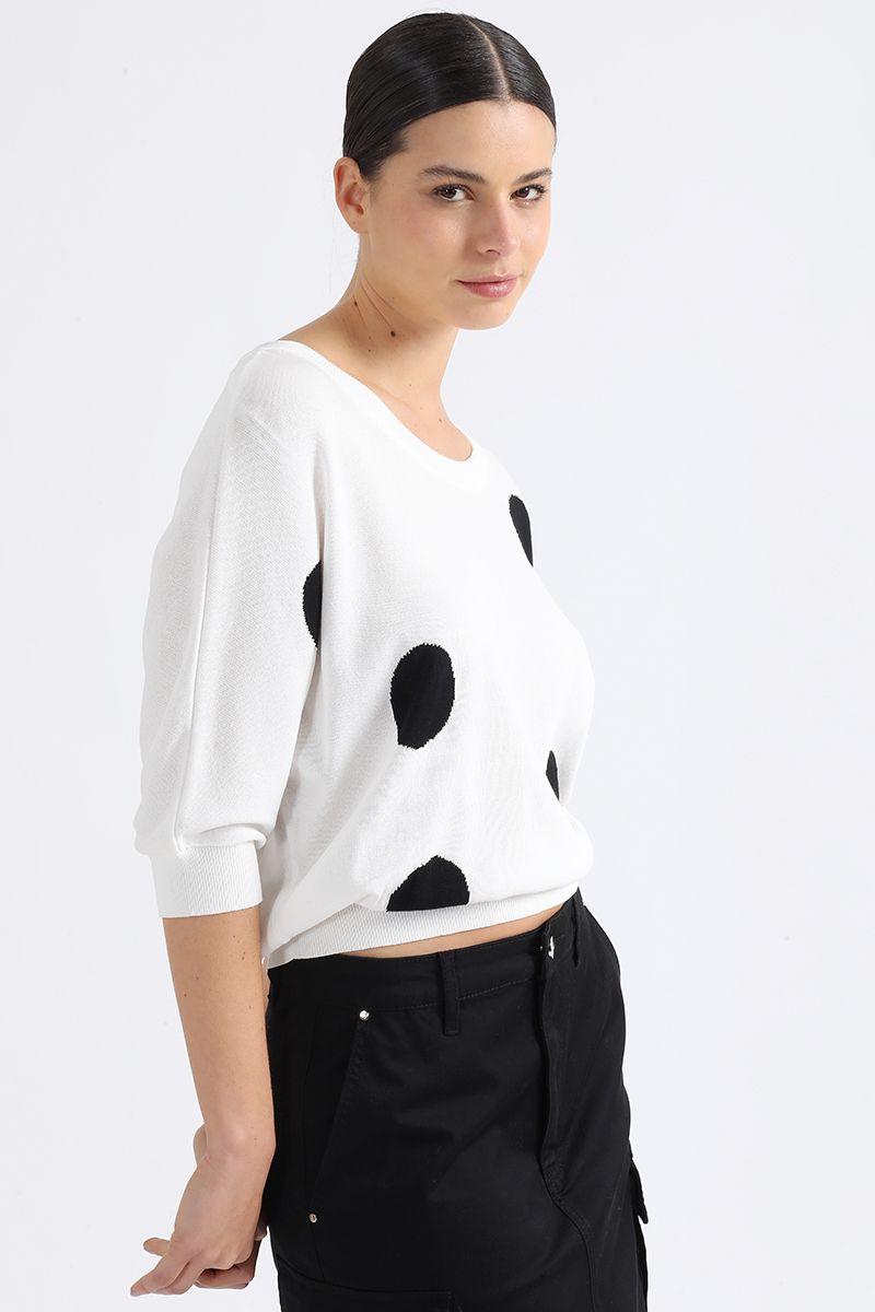 Tejido Punto Lunares, Crudo Liola-4