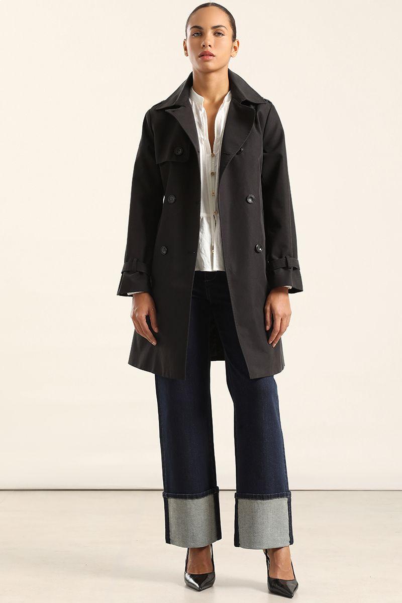 Trench Con Cinturon, Negro Liola-4