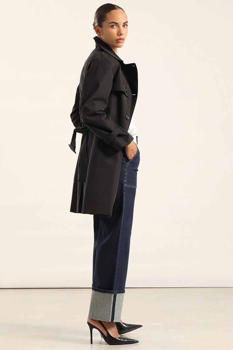 Trench Con Cinturon, Negro Liola-5