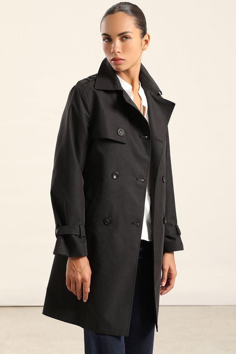 Trench Con Cinturon, Negro Liola-6