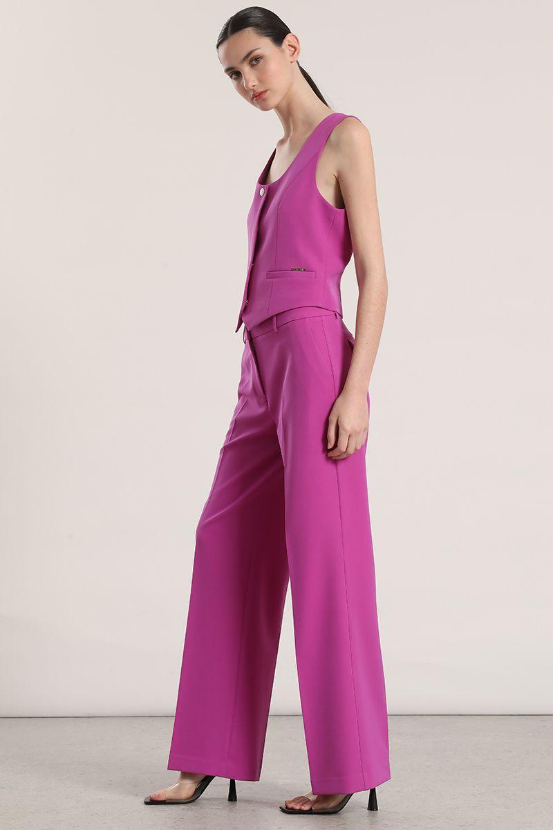Pantalón recto liola mujer violeta-2